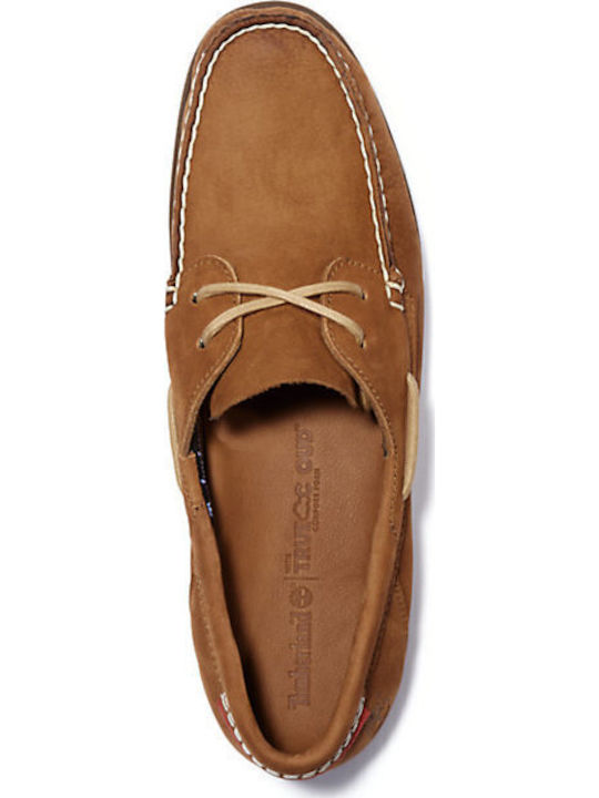 Atlantis Break Suede Ανδρικά Boat Shoes σε Καφέ Χρώμα