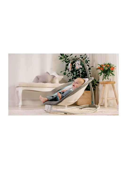 Lionelo Ηλεκτρικό Relax Μωρού Pascal με Μουσική και Δόνηση Grey για Παιδί έως 9kg