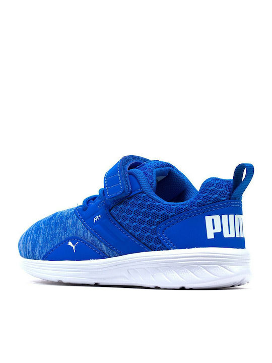 NRGY Comet V PS Kids Sports Shoes Running with Hoop & Loop Closure Blue