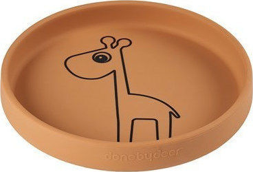 Done by Deer Baby Food Plate Raffi made of Silicone Mustard 1709824