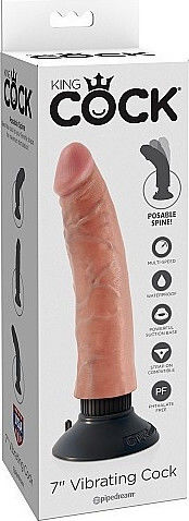 Pipedream King Cock Vibrating Cock Realistic Vibrator 18cm Flesh