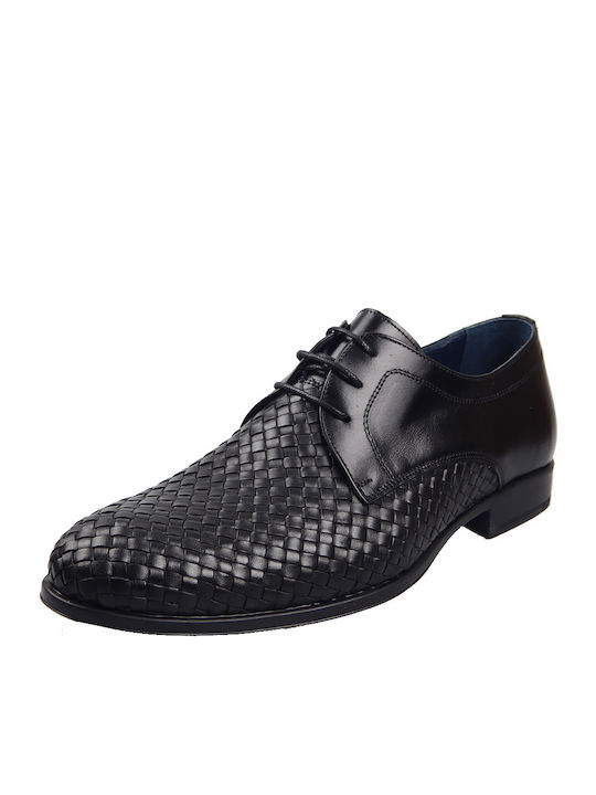 Damiani Leder Herren Freizeitschuhe Schwarz