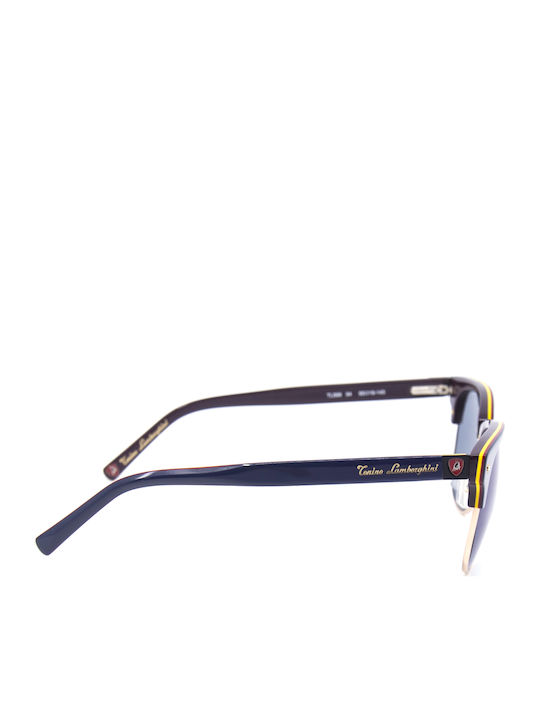 Tonino Lamborghini Sunglasses with Navy Blue Frame TL566 54