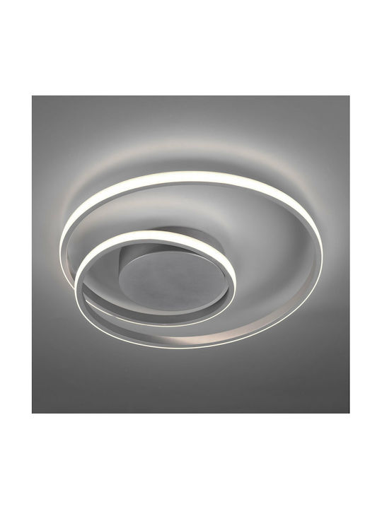 Trio Lighting Zibal Modern Metall Deckenleuchte mit integriertem LED in Gray Farbe 39Stück