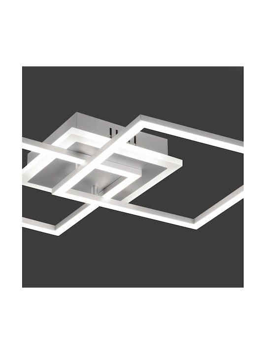 Trio Lighting Venida Modernă Metalică Plafonieră de Tavan cu LED Integrat în culoare Gri 37.5buc