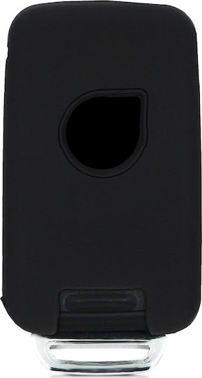 Silicone Car Key Cover Case with 5 Buttons for Volvo Black