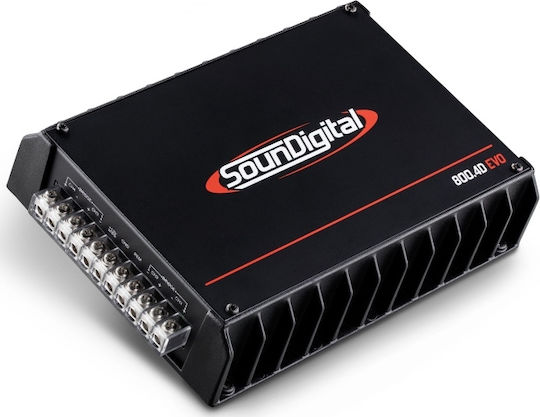 SounDigital Ενισχυτής Αυτοκινήτου SD800.4D EVO 4 Καναλιών (Κλάση D)