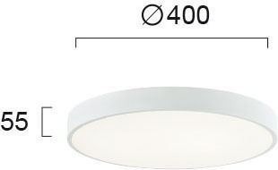 Viokef Madison Round Outdoor LED Panel 30W with Warm White Light 3000K 40cm