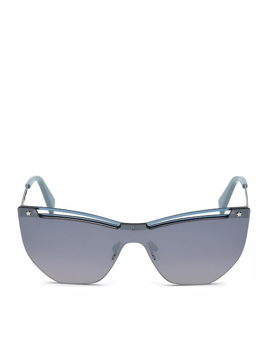 Just Cavalli Women's Sunglasses with Blue Metal Frame and Gray Lens JC841S 84C