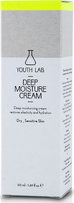 Youth Lab. 24h Feuchtigkeitsspendend & Regenerierend Creme Gesicht für Empfindliche Haut mit Hyaluronsäure 50ml