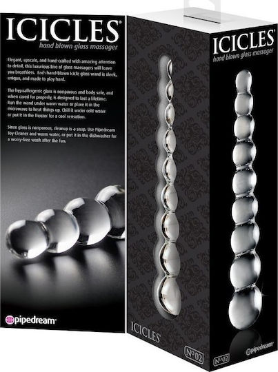 Pipedream Icicles Анални мъниста Прозрачни 21.5см
