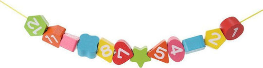Kruzzel Shape Sorting Learning Clock Εκπαιδευτικό Παιχνίδι Εκμάθησης Ώρας από Ξύλο για 4+ Ετών