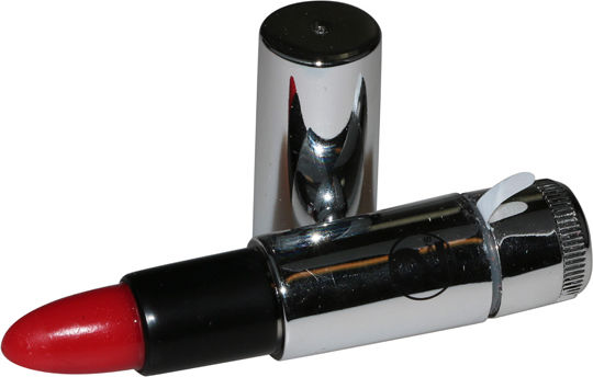You2Toys Kiss Me Lipstick Vibrator 8.7cm Silver/Red/Black