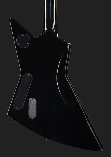 Harley Benton Elektrische Gitarre Entdecker mit HH Tonabnehmerkonfiguration Schwarz EX-84 BK