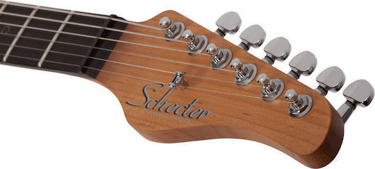 Schecter Signature Nick Johnston Electric Guitar Stratocaster with HSS Pickup Configuration Atomic Snow