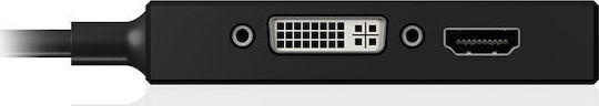 Icy Box IB-AC1032 Μετατροπέας mini DisplayPort male σε HDMI / VGA / DVI-D female