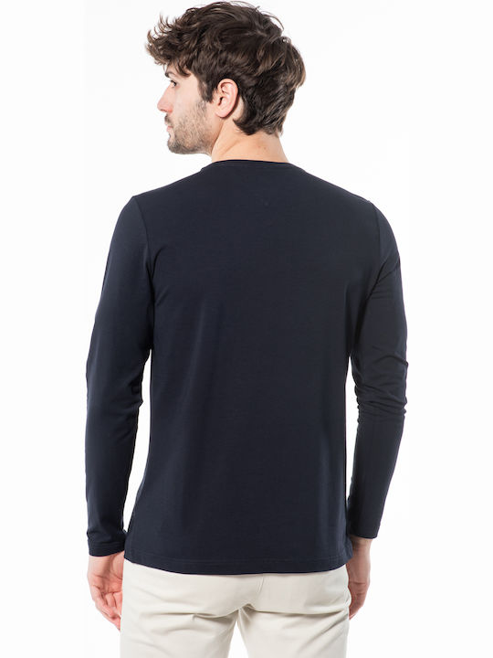 Tommy Hilfiger Men's Long Sleeve Blouse Navy Blue