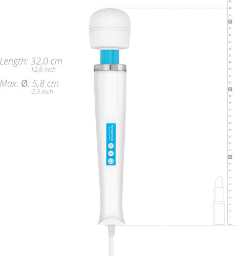 My Magic Wand Original Δονητής Μασάζ 32cm Blue