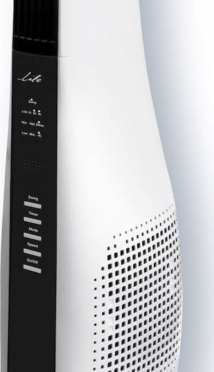 Life Levante 44 Ventilator Turm 40W mit Fernbedienung Weiß