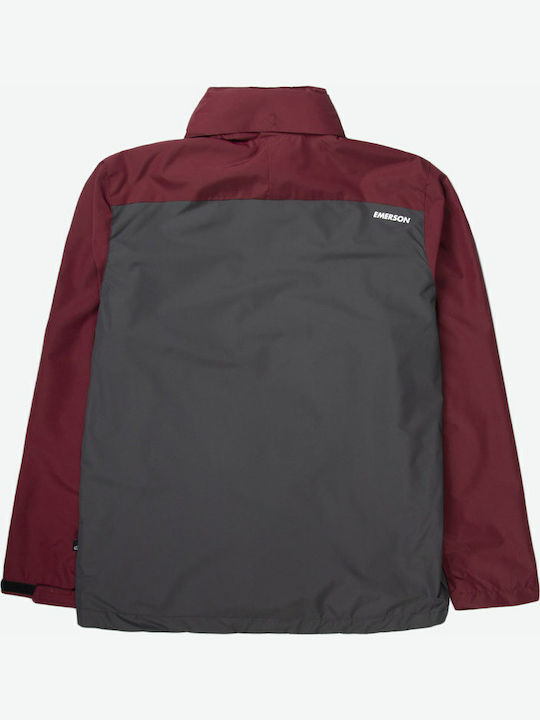 Emerson Herren Jacke Lässig Darkgrey / Wildberry