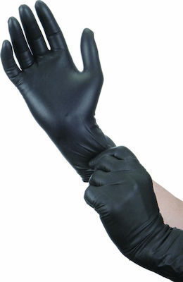 Filoskin Γάντια Λάτεξ Χωρίς Πούδρα σε Μαύρο Χρώμα 100τμχ