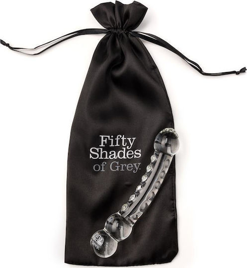Fifty Shades of Grey Drive Me Crazy Glass Dildo Clear 19cm