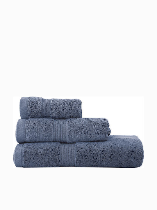 Nef-Nef Homeware Geschirrtuch Aegean 50x100εκ. Denim Gewicht 500gr/m²