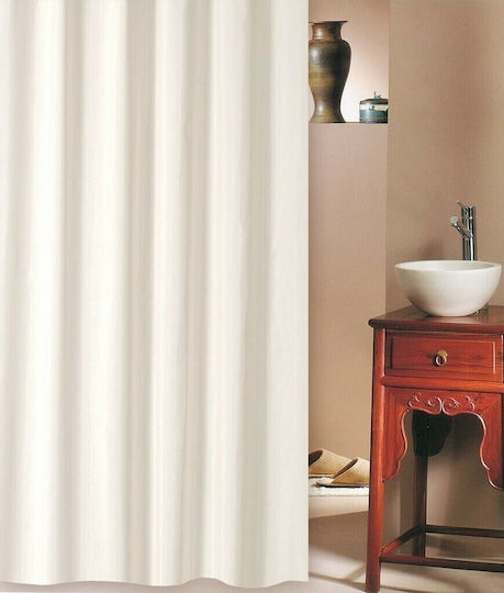 San Lorentzo Solid Duschvorhang Stoff 180x180cm Beige 1030 BEIGE