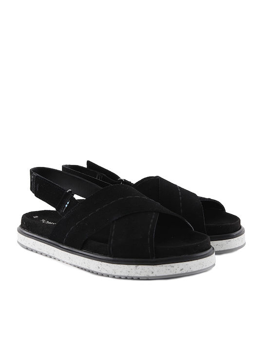 Marisa Γυναικεία Σανδάλια Flatforms Μαύρα
