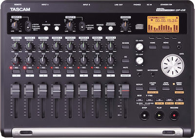 Tascam DP-03SD Πολυκάναλος Ψηφιακός Επιτραπέζιος Εγγραφέας Ρεύματος για Εγγραφή σε Κάρτα Μνήμης/CD με Phantom Power