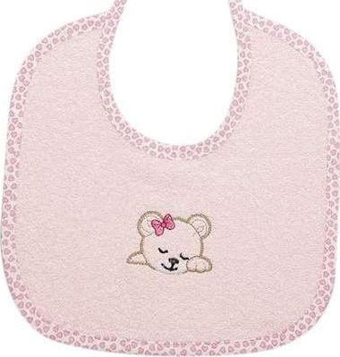 Dimcol Sleeping Bears Cub Bib from 100% Cotton with Lace Band 14