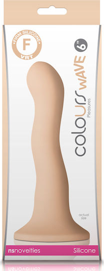 Ns Novelties Colours Wave Dildo Realistisches Dildo Mit Saugnapf White 15cm