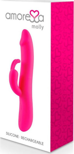 Amoressa Molly Δονητής Rabbit 20.5cm Pink