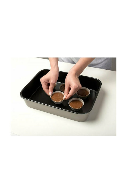 Nava No Coating Silicone Cake Baking Pan Misty 6.5x6.5x3.5cm 12pcs