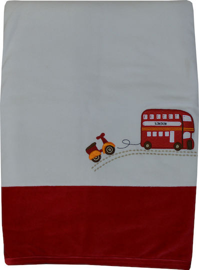 Bebe Stars Κουβέρτα Αγκαλιάς & Λίκνου Happy Travel 90x110εκ.