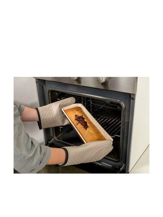 Nava Ceramic Aluminum Cake Baking Pan Terrestrial Burgundy 39x12.5x6cm