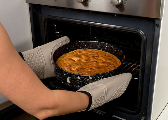 Nava Marble Aluminum Cake Baking Pan with Removable Bottom Nature Black 28x28x7cm