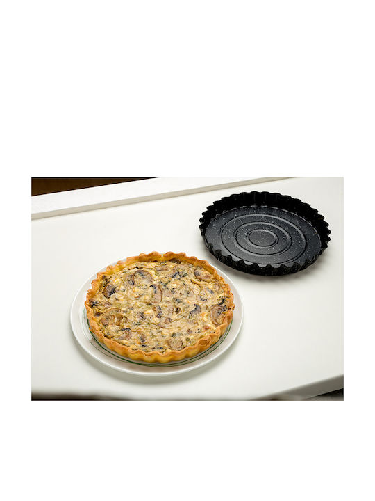 Nava Marble Aluminum Tart Baking Pan Nature Black 28x28x3.5cm