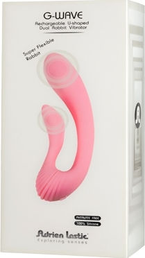 Adrien Lastic G-Wave Διπλός Δονητής 18cm Pink