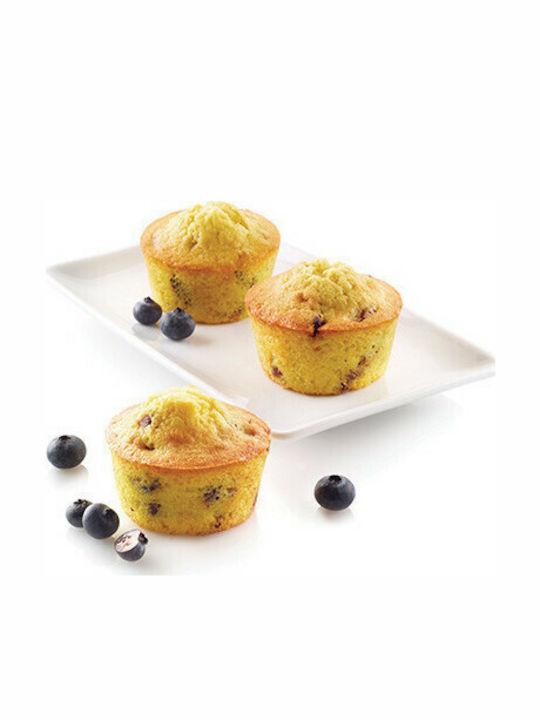 Silikomart SF023 Φόρμα Ζαχαροπλαστικής για Cupcakes/Muffins από Σιλικόνη 6 Θέσεων 30x17.5εκ.
