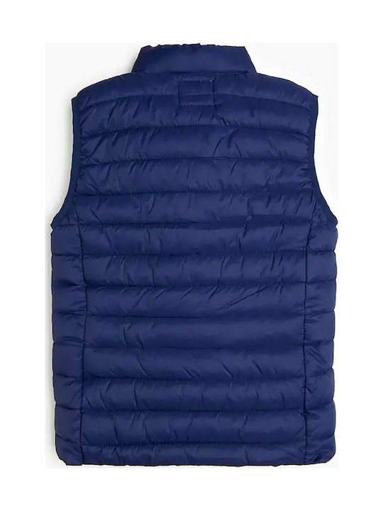 Guess Kids Quilted Jacket Sleeveless short Blue