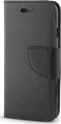 FANCY Synthetic Leather Wallet Black (Galaxy J6)