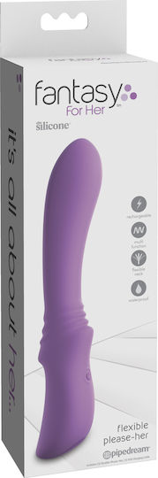 Pipedream Fantasy For Her - Flexible Please Her Vibrator G-Spot 18.5cm Purple