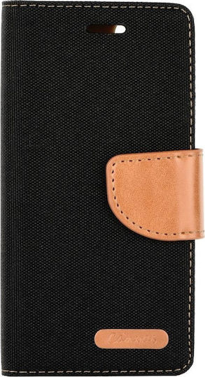 Forcell CANVAS Book Υφασμάτινο Μαύρο (Redmi Note 5)