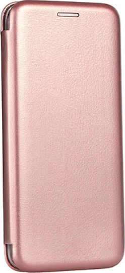 Forcell Book Δερματίνης Ροζ Χρυσό (Redmi Note 6 Pro)