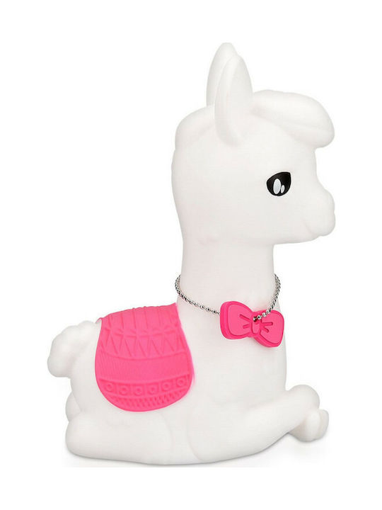 Navaris LED Kinder Dekorative Lampe Alpaca Rosa