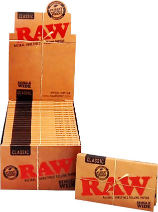 Raw Classic Χαρτάκια Στριφτού Τσιγάρου Διπλό 100 φύλλα 25τμχ
