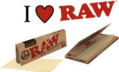 Raw Organic Hemp Χαρτάκια Στριφτού Τσιγάρου Διπλό 100 φύλλα 1τμχ