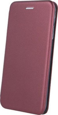 Synthetic Leather Book Burgundy (Galaxy A40)