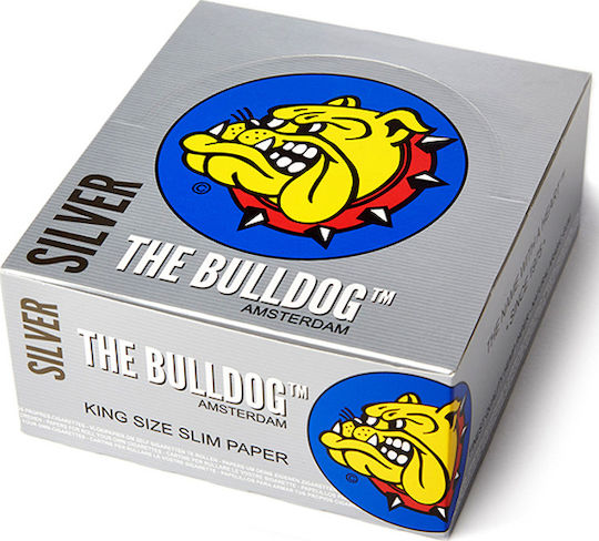 The Bulldog Amsterdam Silver Zigarettenpapier Schlank King Size 33 Blätter 1Stück